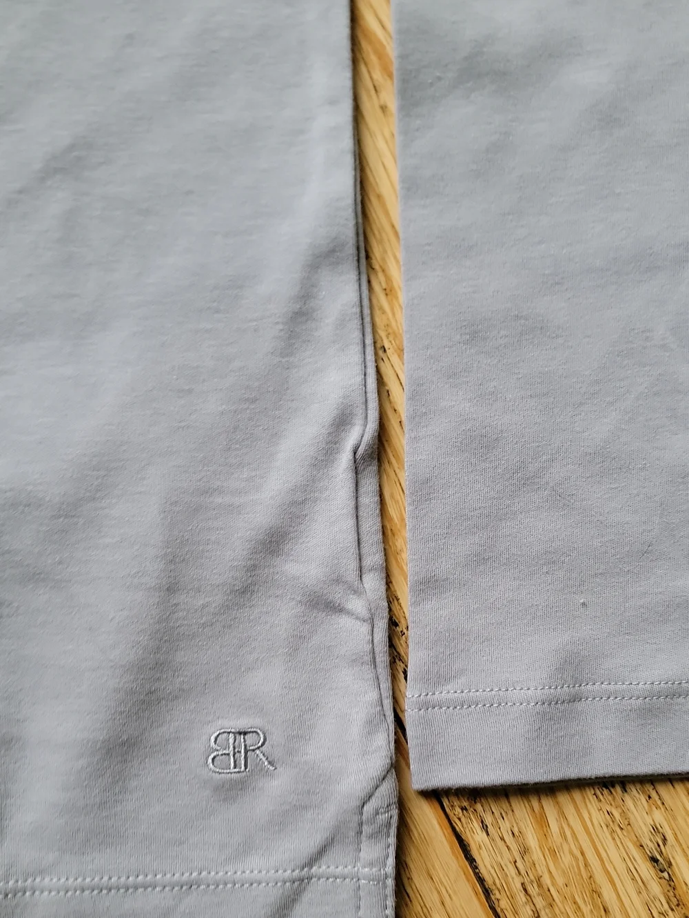 Banana Republic New With Tags Men's Long Sleeve Polo Shirt - Light Gray